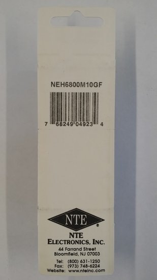 6,800uf 10V Axial Lead Electrolytic Capacitor