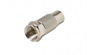RCA Jack to F Plug Adapter