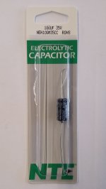 100uf 35V Axial Lead Electrolytic Capacitor