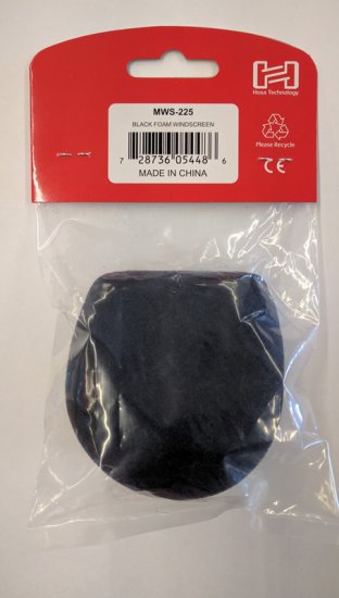 Microphone Windscreen, Black