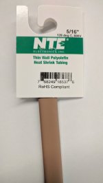 5/16" Brown 48" Thin Wall 2:1 Polyolefin Heat Shrink Tubing