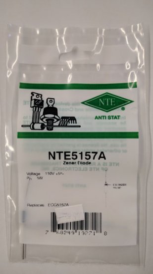 NTE5157A Zener Diode 110.0V 5W Axial Leaded