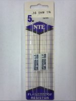 0.36 Ohm 5W Cerment Power Wirewound Resistor (2Pk) 5% Tolerance