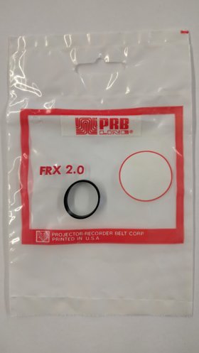 FRX2.0 Flat Rubber Belt 2.0" IC, .19" CS, .032" Wall Thickness