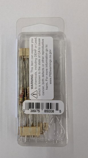 1/4W Carbon Film Resistor Kit: 8.2K-330K 3ea of 17 Values (36Pk)