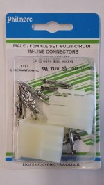 9 Pin 3191 International Mated Pair 0.093" Pins 12A Locking