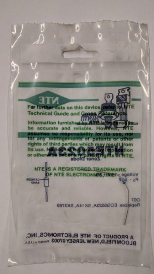 NTE5023A Zener Diode 14.0V 1/2W, DO35