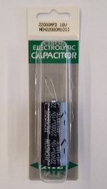 22,000uf 10V Axial Lead Electrolytic Capacitor