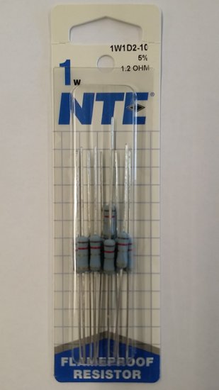 1.2 Ohm 1 Watt Metal Oxide Film Resistor (10Pk) 5% Tolerance