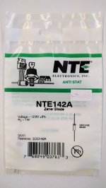 NTE142A Zener Diode (2Pk) 12V 1Watt