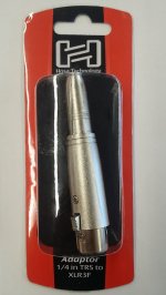 Adaptor 1/4 in TRS to XLR3F