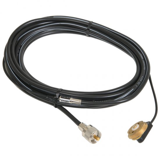 Deluxe 2-Step Cable Assy, 16\' 9\", Inc/18\" RG-188A/U, NMO/PL-259