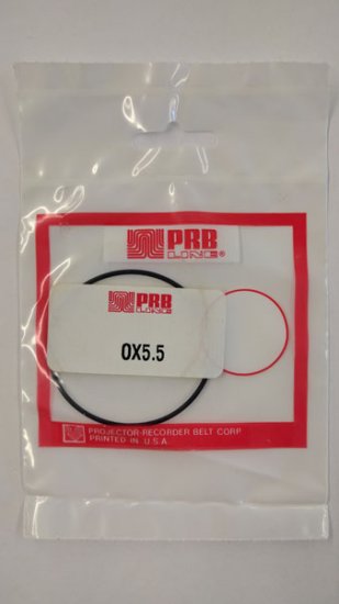 OX5.5 Round Rubber Belt 5.5\" IC, .055\" Cross Section