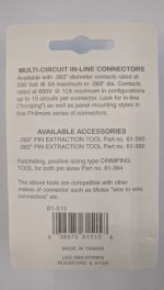 15 Pin Male/Female Pair 0.093" Pins 12A Mated Housings (Molex)