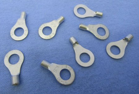 Ring Terminal Non-Insulated 16-14Awg 1/4" Stud (10Pk)