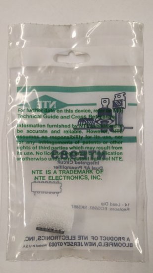 NTE983 IC, Low Noise Dual Preamp, 14-Lead DIP