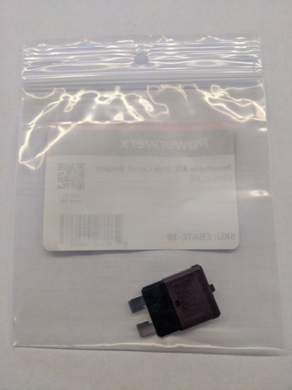 10A Resettable ATC Style Circuit Breaker, Type III
