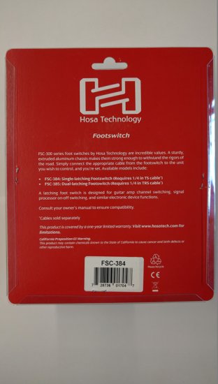 Footswitch Guitar-style, Single-latching