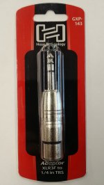 Adaptor XLR3F to 1/4in TRS