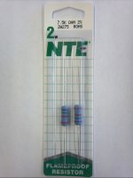7.5K Ohm 2 Watt Metal Oxide Film Resistor (2Pk) 2% Tolerance