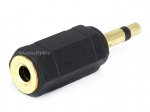 (3.5mm) 1/8" Stereo Jack to (3.5mm) 1/8" Mono Plug (Gold)