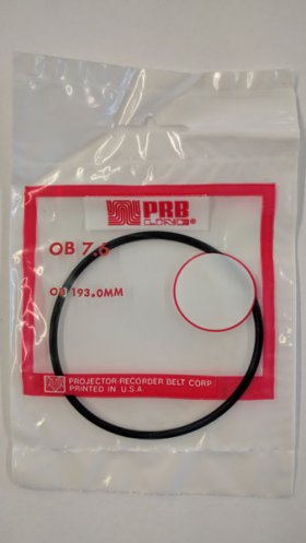 OB7.6 Round Rubber Belt 7.6" IC, .103" Cross Section