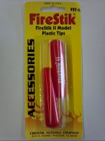 Firestik II Replacement Plastic Tips (2Pk) Red
