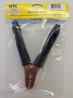 Plier-Type Solid Copper Clip, 400 Amp Black