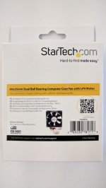 80x25mm Dual Ball Bearing Computer Case Fan w/ LP4 Connector