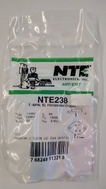 NTE238 T-NPN, Si, Horizontal Output