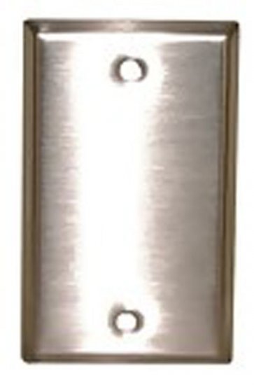 Blank Stainless Steel Wall Plate Single Gang
