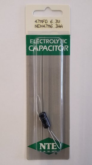 47uf 6.3V Axial Lead Electrolytic Capacitor