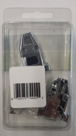 DB9 Male Connector Kit (Solder Type) Metalized Plastic Hood