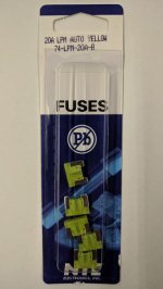 20 Amp Yellow (APS) Low Profile Mini-Blade Fuse 32V (5Pk)