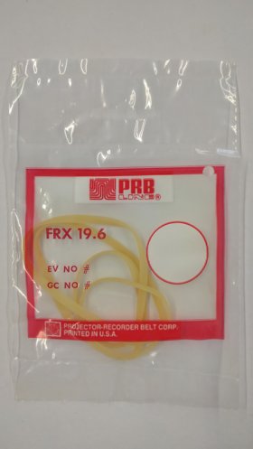 FRX19.6 Flat Rubber Belt 19.6" IC, .125" CS, .032" WallThickness