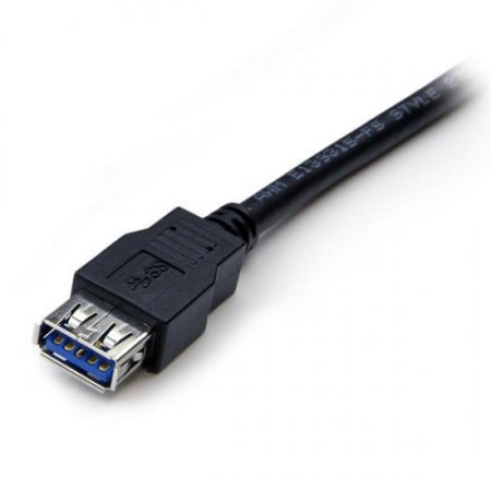 1m Black SuperSpeed USB 3.0 Extension Cable A to A - M/F