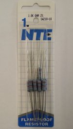 1.8K Ohm 1 Watt Metal Oxide Film Resistor (10Pk) 2% Tolerance