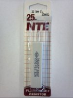 0.22 Ohm 25W Cermet Power Wirewound Resistor 5% Tolerance