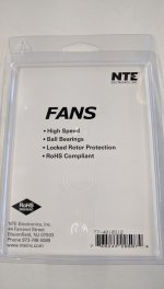 40x40x10mm 12VDC Ball Bearing Fan, 12" Leads