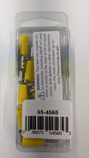 Quick Connect Female Insulated 12-10Awg 0.250" (12Pk)YellowVinyl