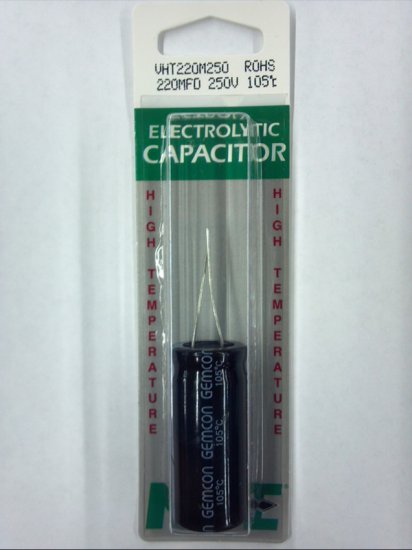 220uf 250V 105°C Radial Lead Electrolytic Capacitor