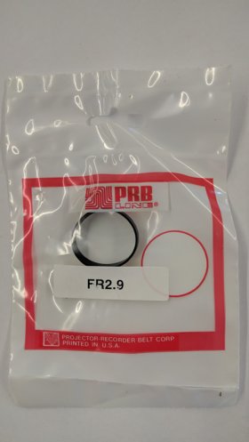 FR2.9 Flat Rubber Belt 2.9" IC, 0.25" CS, 0.031" Wall Thickness