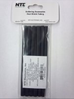1/4" Black Heat Shrink Tubing 3:1 Ratio