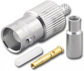 BNC Jack 3-Piece Crimp-On RG-174/U RG-316/U