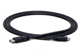 6Ft High Speed HDMI Cable with Ethernet, HDMI to HDMI Mini