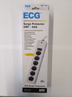 Surge Protector 6 Outlet Metal Case 6Ft Cord 1050 Joules