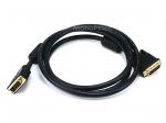 6' CL2 (In-Wall) 28AWG Dual Link DVI-D Cable w/ Ferrites - Black