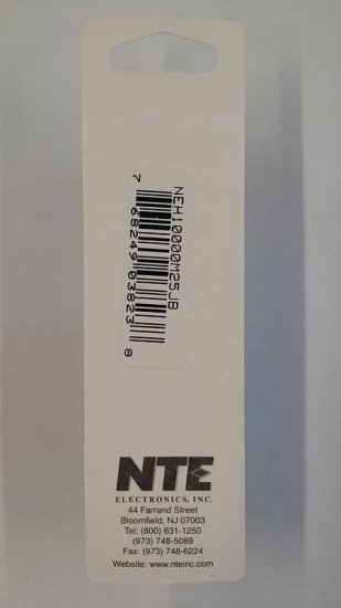 10,000uf 25V 85°C Axial Lead (1Pk) Electrolytic Capacitor NTE