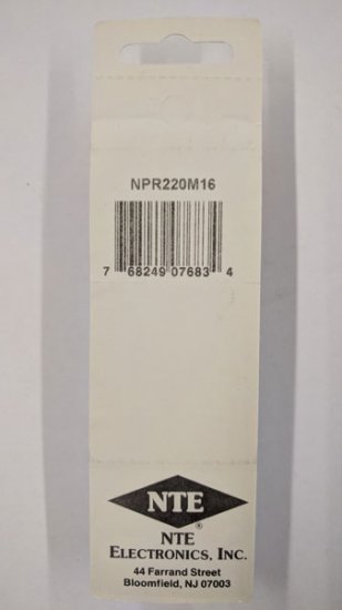 220uf 16V Non-Polar Radial Lead Electrolytic Capacitor