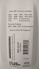 BNC Coupler Jack-Jack